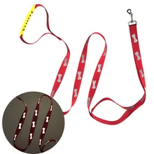 Светящийся или Светоотражающий Поводок для собак с двойной ручкой, нейлоновый поводок для собак с рисунком кости и лапы, мягкая пластиковая мягкая ручка, три цвета