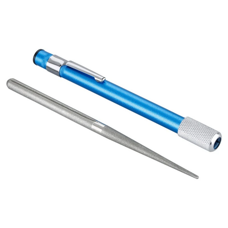 

2018 New Fishing Carbon Steel Pen Like Hook File Sharpener Outdoor Fishing Pocket-Knife Sharpeners Get Blade Accessory Tool