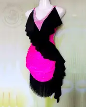 New style Latin dance costume sexy senior diamond tassel latin dance dress for women latin dance competition dresses S-4XL