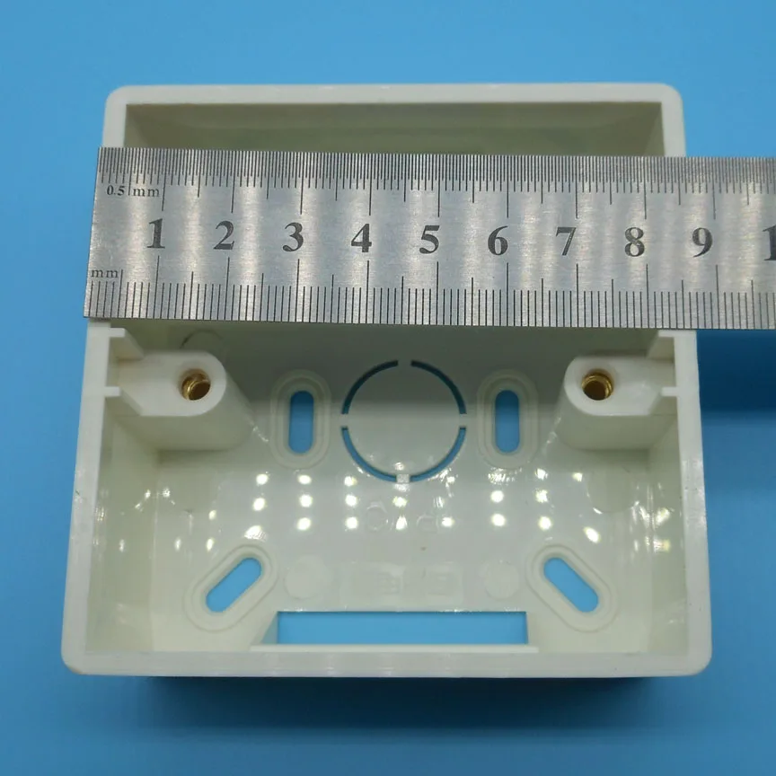 6 шт./лот обычное использование 86 Модель ПВХ поверхностного типа розетка распределительная коробка электрические аксессуары гнездо Монтажная коробка