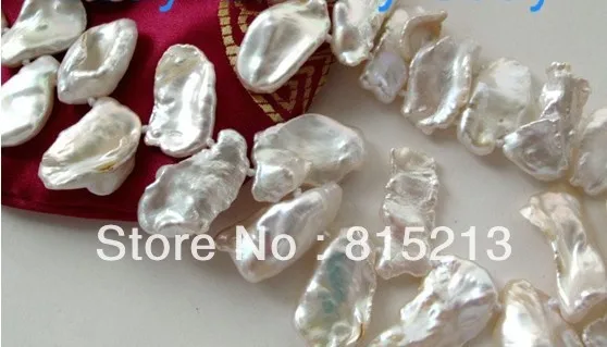 

ddh00230 Natural White Petal Keishi Keshi Pearl Necklace