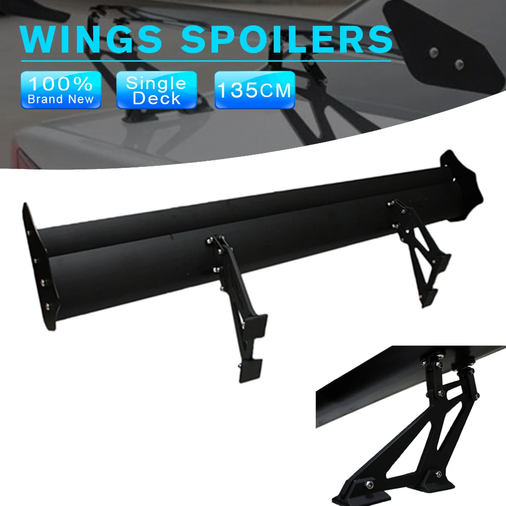 Car Spoiler Universal Sedan GT Rear Trunk Wing Spoilers Adjustable