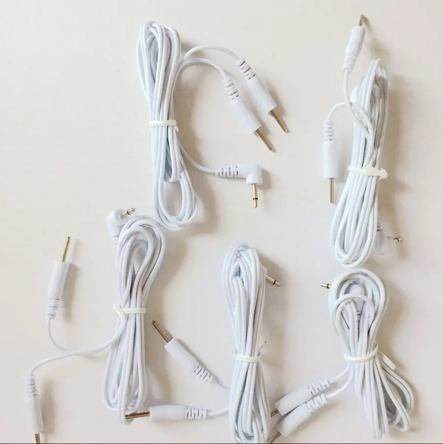 

Wholesale 100 Pcs Pin 2.5mm 2in1 Head Electrode Cable Line Connector Wire For TENS/EMS Electronic Therapy Machines