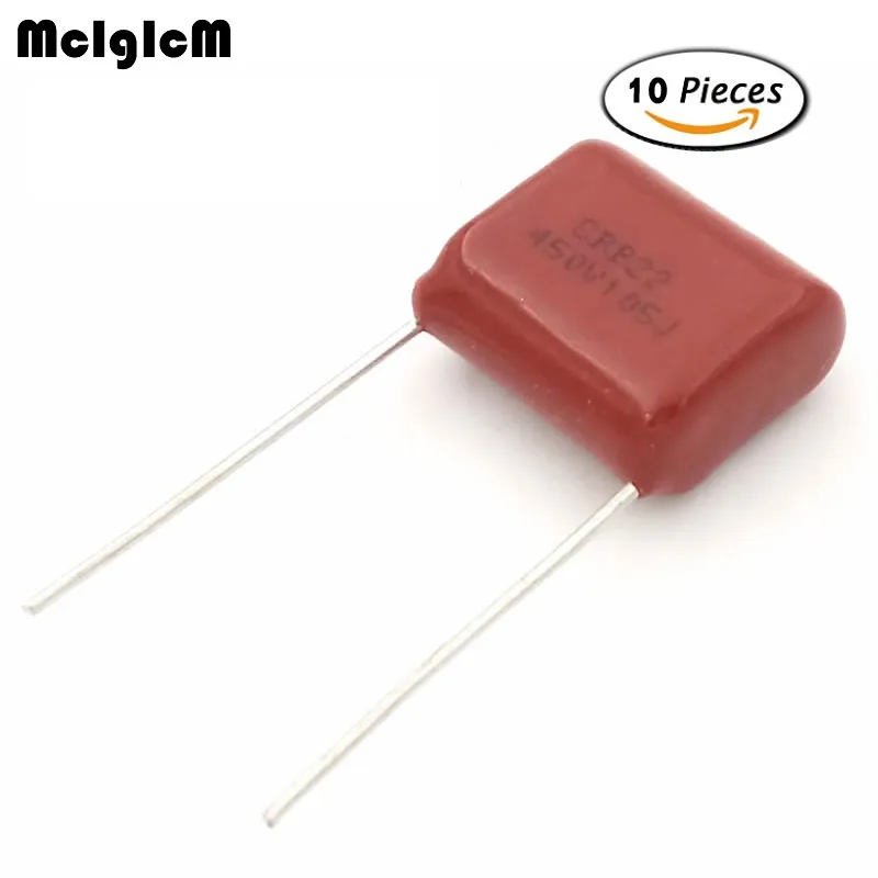 

MCIGICM 105 1uF 100V 400V 450V CBB Polypropylene film capacitor pitch 5mm 15mm 1uF