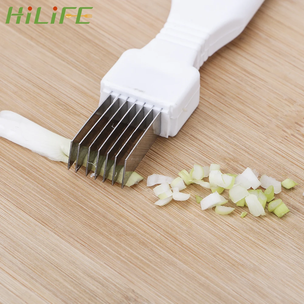 

HILIFE Onion Cutter Slice Cutlery Scallion knife Shred Tools Vegetable Fruit Slicer Peeler Shredder Kitchen Gadget Tool