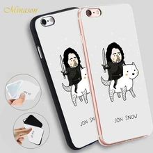 

Minason Jon Snow Game of Throne Hellip Soft Silicone Phone Case for iPhone X 8 7 6 6S Plus 5 SE 5S Cover