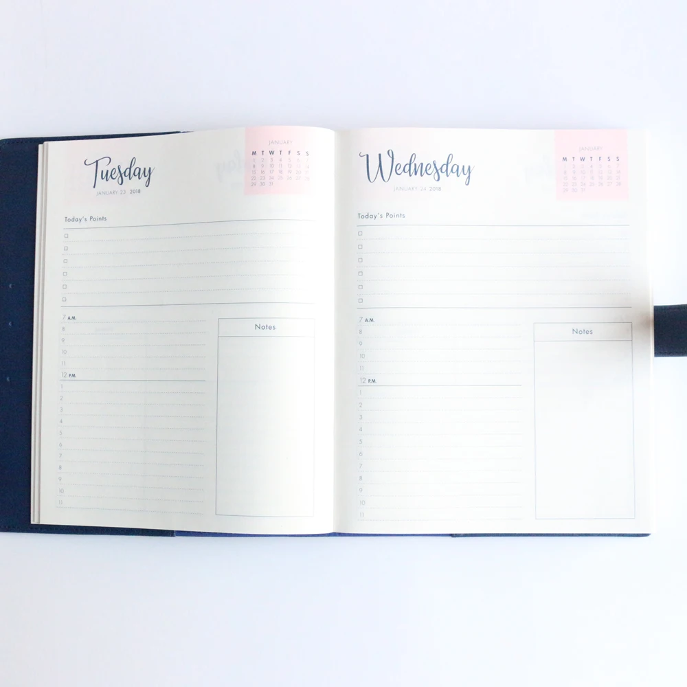 

Domikee 2018 year office school soft cover diary notebooks stationery,fine personal daily planner agenda organizer for each day