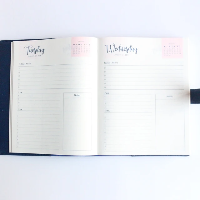 domikee 2018 year office school soft cover diary notebooks