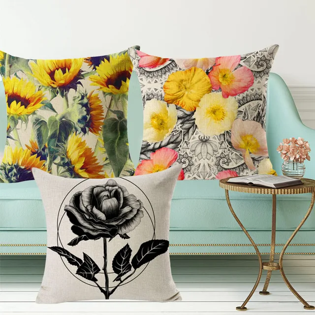 Decorative-Cushion-Cover-Beautiful-Flower-Patten-Home-Sofa-Car-Throw-Pillowcase-Cover-Funda-Cojines-Sunflower-Rose.jpg_640x640