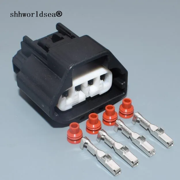 shhworldsea 4 Pin 2.2MM Waterproof Car Terminal Blocks Wire Connectors
