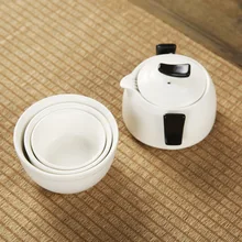 4 шт./компл. саквояж для китайского чая кунг-фу набор Ретро грубый керамика Керамика Чай комплекты Чай горшок фильтр Китай Цветочный чай чашка для питья