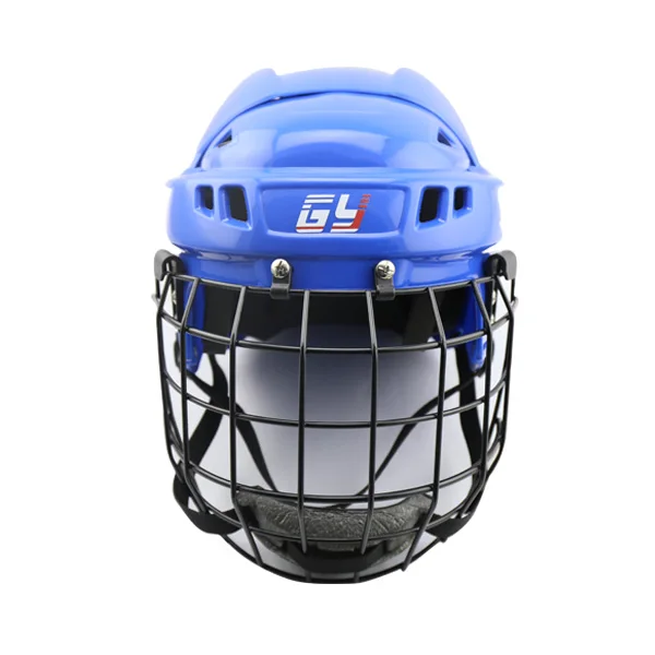 GY CE certification Blue/Red/White/Black/Yellow Ice hockey helmet with