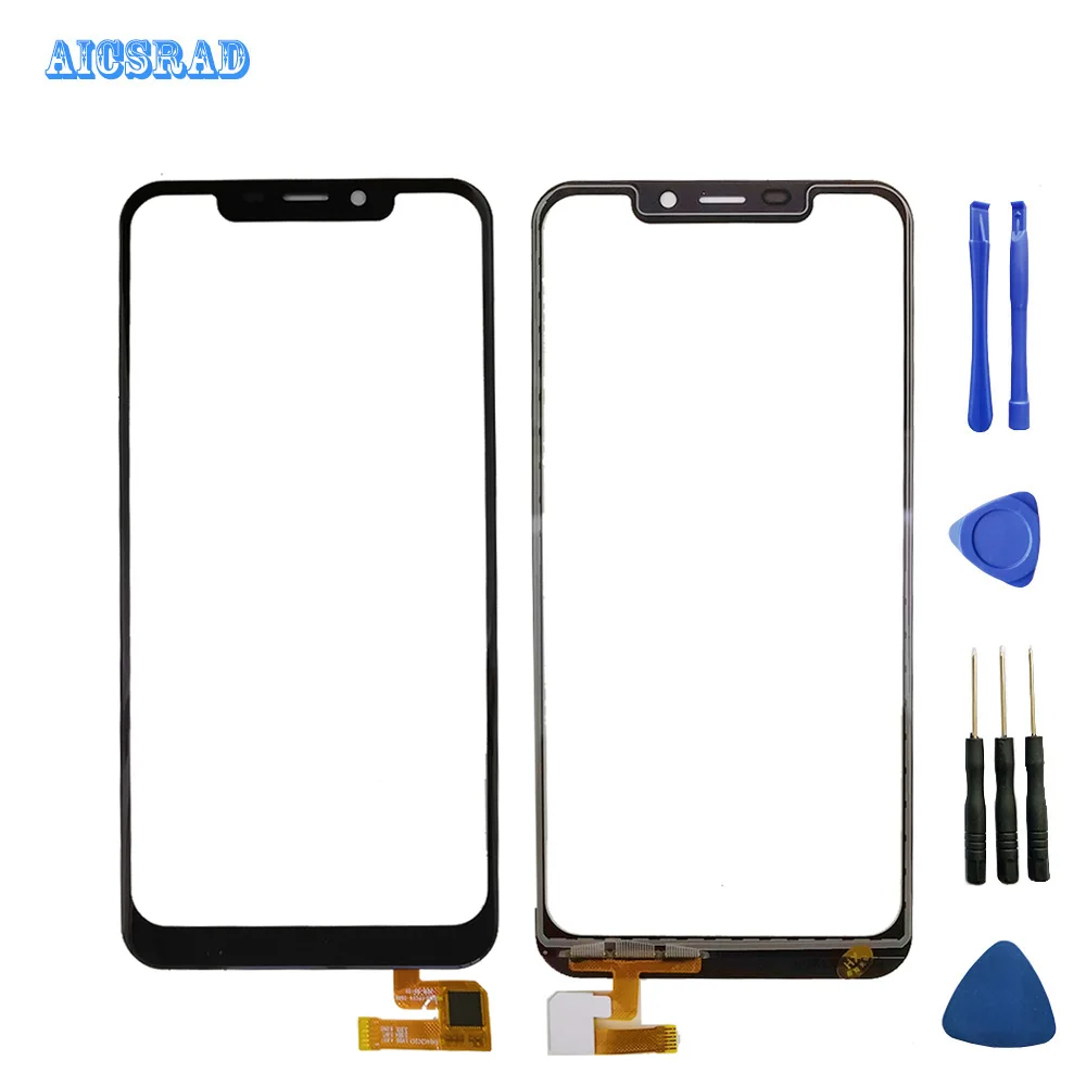 

AICSRAD 100% original new For oukitel C12 pro Touch Screen Lens Sensor Touch Panel Replacement C12pro c 12 screen +tools