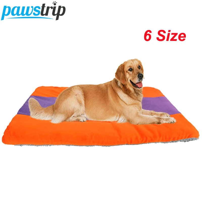 6 размер мягкий, флисовый, для собаки коврик для кровати Чихуахуа щенок Хаски Подушка зимний теплый вольер для собак кровати