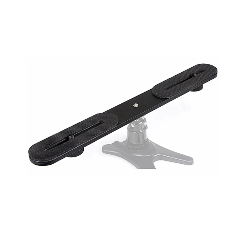 

Good Double Universal End Light Stand Holder Dual Flash Bracket Mount Tripod for Digital DSLR Camera Spare Parts