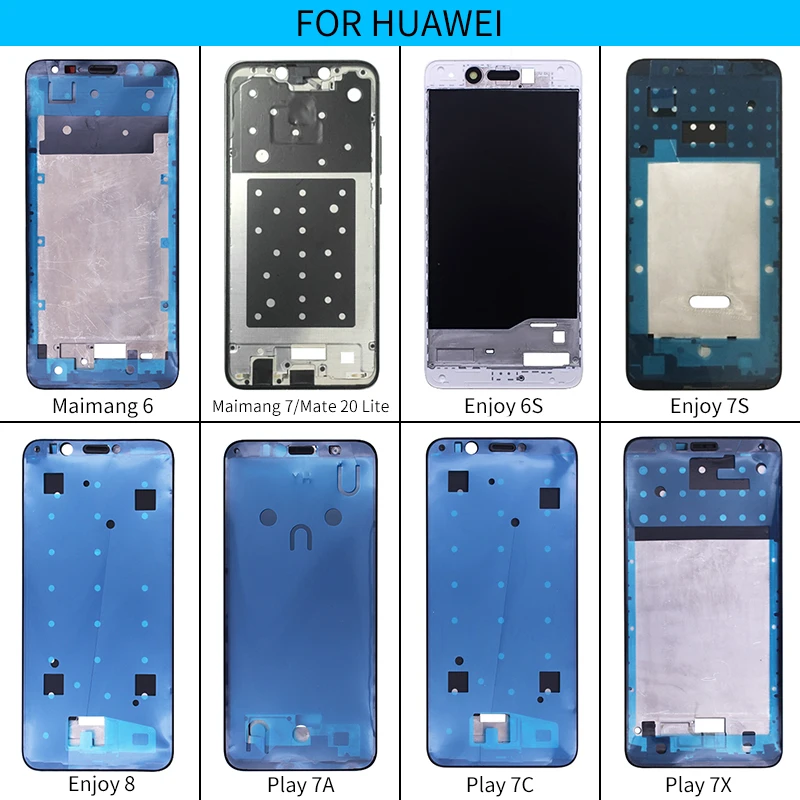 

For Huawei Enjoy 6S 8 7S Maimang 6 7 Housing Middle Frame Bezel replacement parts For Huawei Honor Play 7X 7A 7C