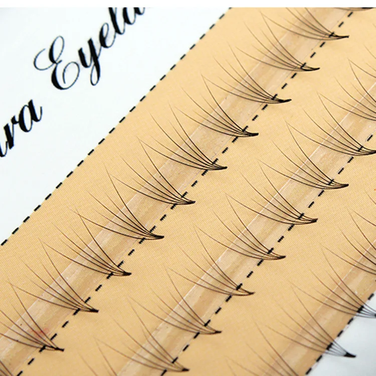 

0.07 C Curl Faux Mink Eyelashes 5D Pre-made Lashes Fans Natural Long Individual Eyelash Extensions