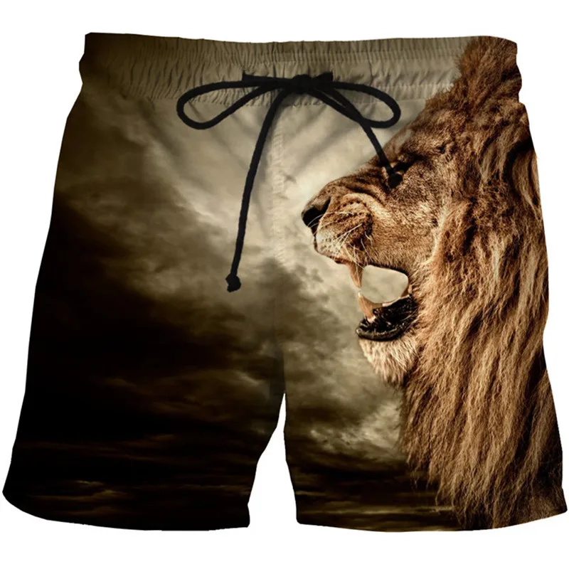 Для мужчин s быстросохнущая летние пляжные шорты-боксеры Мужские Шорты для купания 2018 бренд 3D волк печати доска Шорты Для мужчин хип-хоп
