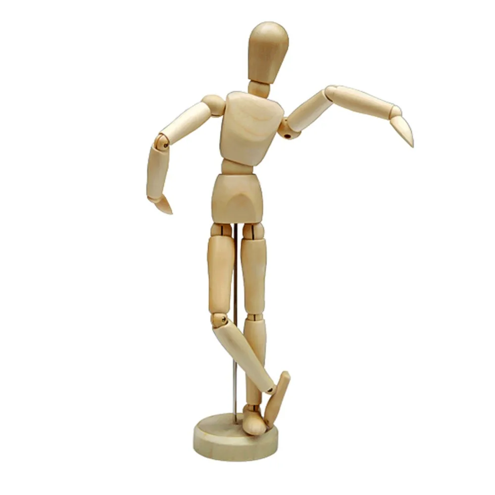 5,5 дюймов высокий деревянный мужской позиционированный Articulado манекен игрушка подвижные конечности модель манекены шарнирные кукольные игрушки подарок