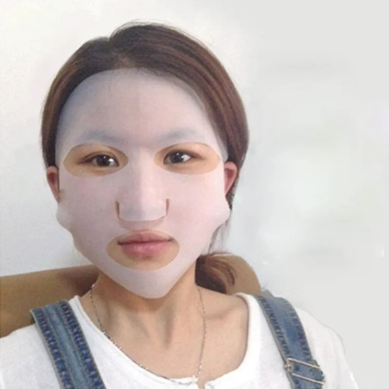 

New Arrival Ear-hook Reusable Silicone Sheet Mask Cover for Absorption Makeup Tools Waterproof Beauty Face Moisturizing Mask