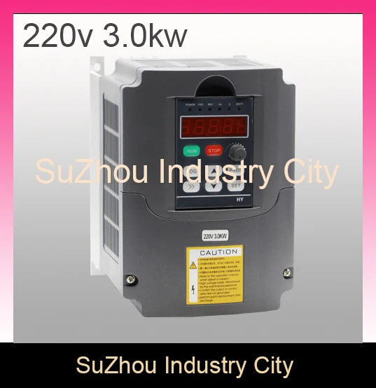 220v 3.0kw VFD Variable Frequency Driver Inverter 1HP or 3HP Input 3HP Output CNC Spindle Motor Driver Spindle Speed control!