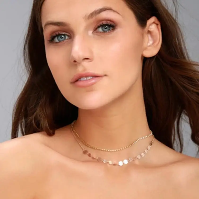 OTOKY Necklace Girl Fashion Multilayer Alloy Pendant Necklaces new