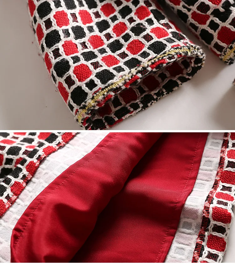 Plaid Cuadros Era Las Dropship Pequeños 2018 Slim De Primavera Mujeres Moda Llegada Nueva A La Red Falda Tops Wj1706 Trajes Delgada Lana Traje Chaqueta xXp8wX6Uq