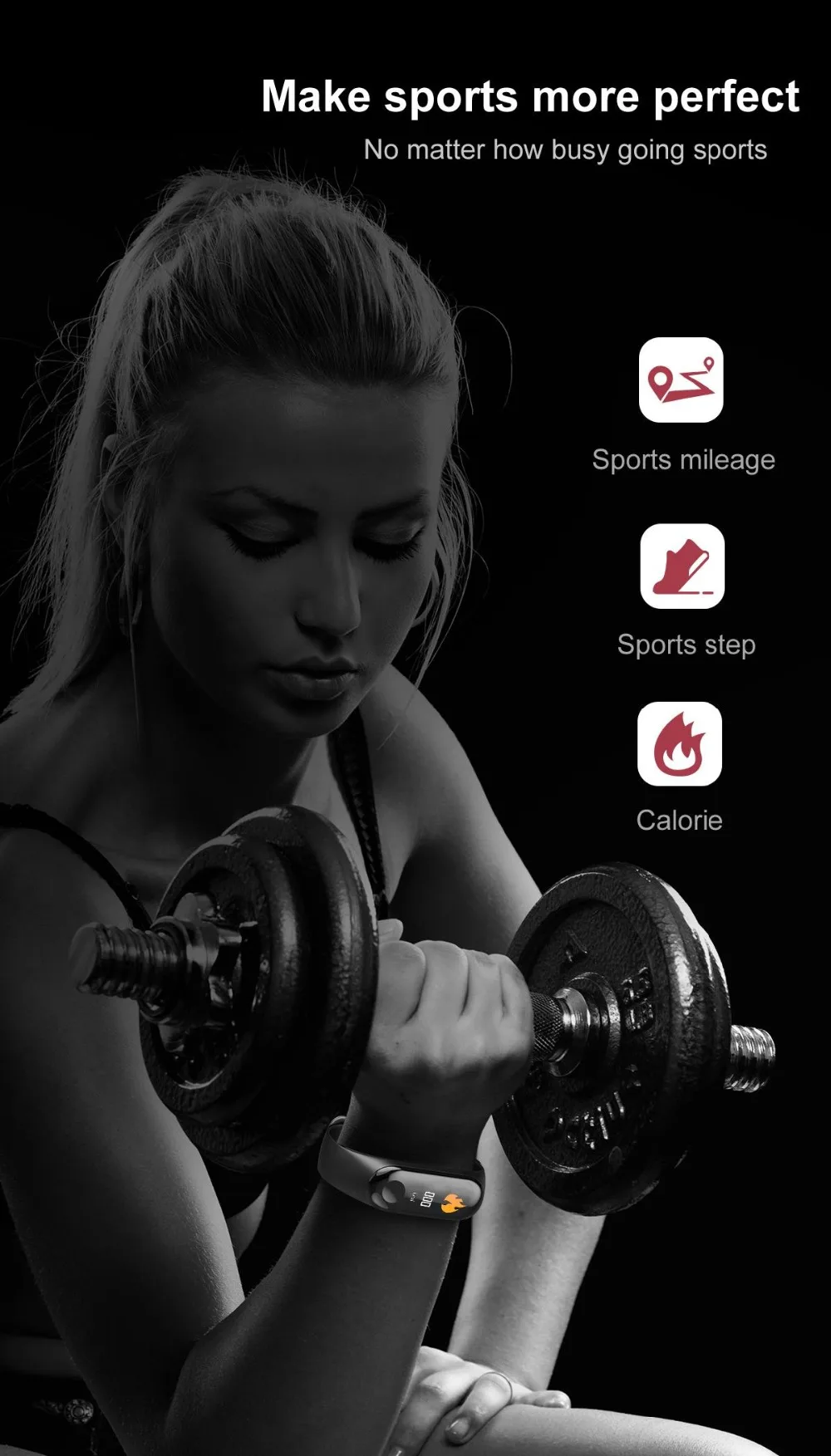 RUIJIE M3C Color Screen Fitness Smart Band Sport Bracelet IP68 Waterproof Blood Pressure Oxygen Activity Tracker For Men Women RUIJIE M3C Color Screen Fitness Smart Band Sport Bracelet IP68 Waterproof Blood Pressure Oxygen Activity Tracker For Men Women