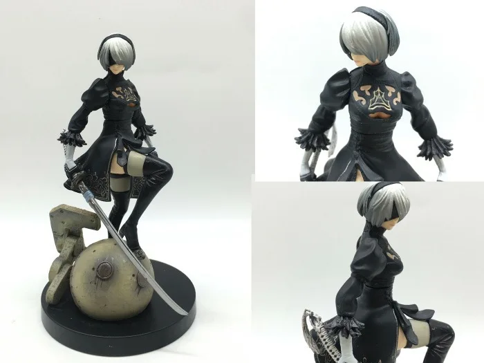 15 см аниме NieRAutomata 2B YoRHa № 2 Тип B ПВХ Рисунок Коллекционная игрушка для подарок