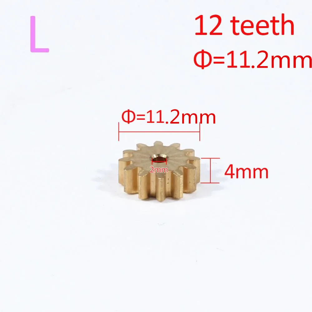 

AZGIANT 12 teeth 11.2mm gear for FC-130/140/280 car door lock motor metal motor gear copper Pinion inner diameter 2mm