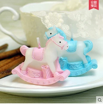 

Candle Mould Mold Cake Cake Decoration Mold Fondant Mold PRZY Carousel Shaped Silicon 3D Children's Birthday Party DIY Silicone