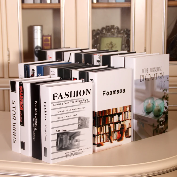 8pc Book Omina Modern Simulation False Photography Props Model