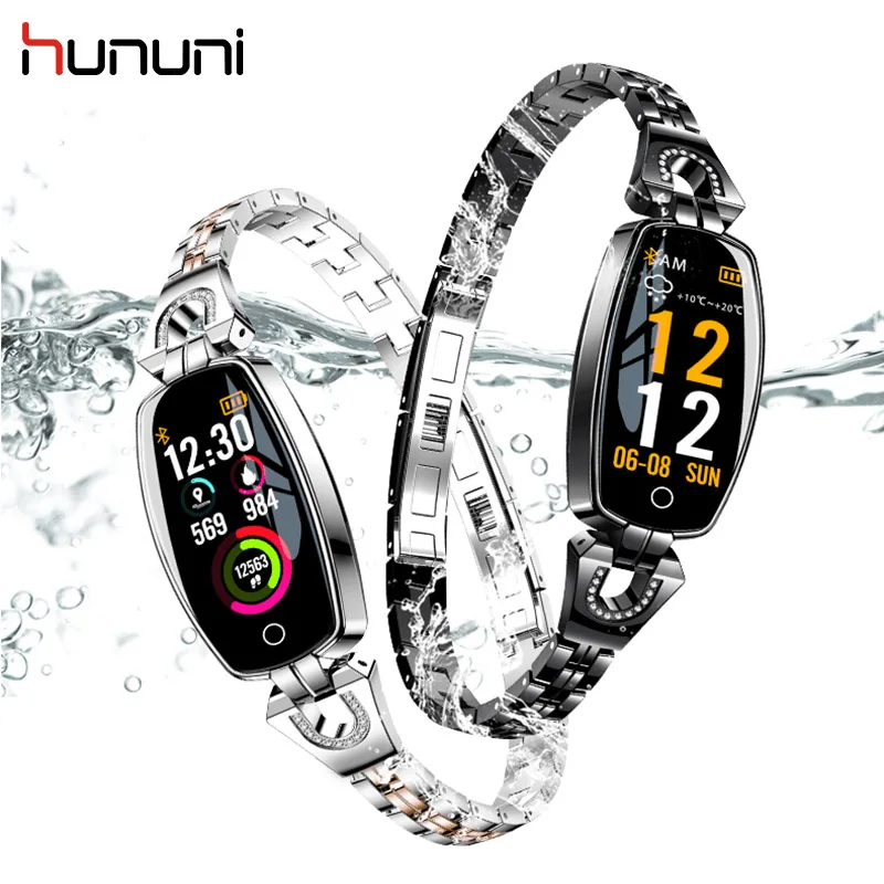 

Hununi H8 Smart Wrsitband Women Bracelet Color LCD reloj inteligente Wearable Devices Health Tracker