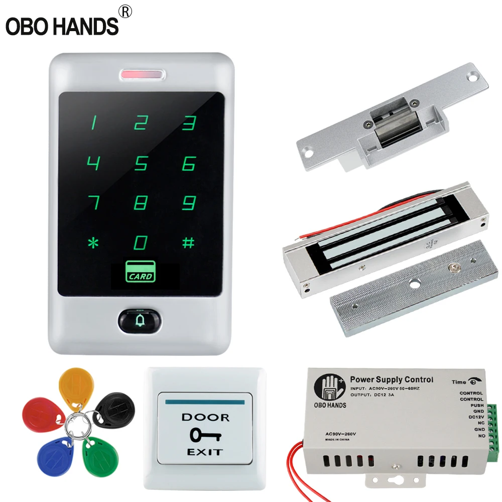 Система контроля доступа для домашней двери OBO HANDS kit 125KHz RFID Клавиатура Сенсорная