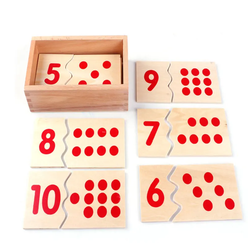Educational Wooden Montessori Materials Math Toy Preschool Toys of Kids For Children WD05
