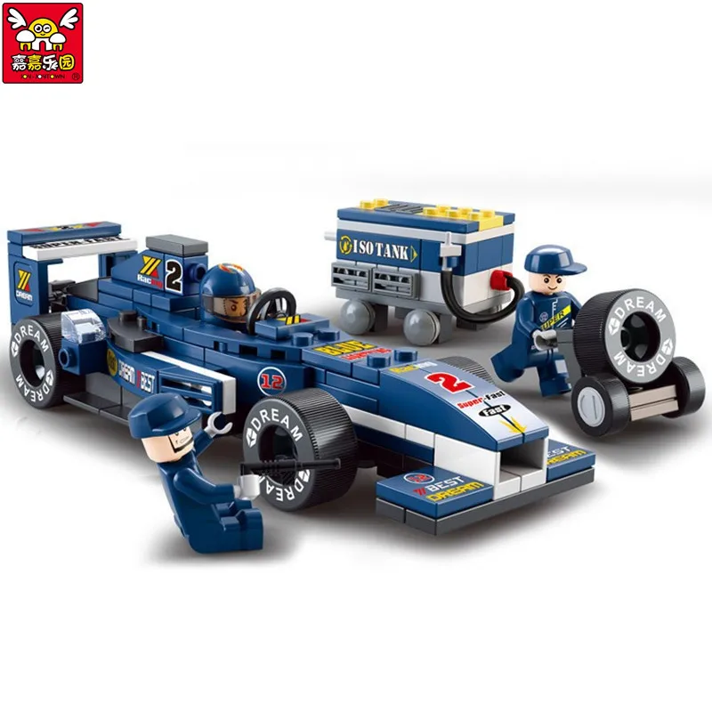 

Children Educational Toy!! 196pcs/set F1 Racing Car Building Blocks Toy Car Action Figure Toy Kids Puzzle Toy Gifts