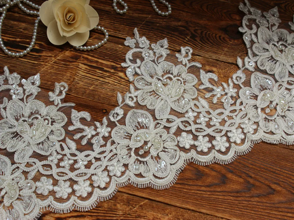 beaded bridal trim