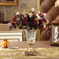 Рождественская Европейская полимерная ваза, гостиная, Настольная резьба, маленькие цветы, мягкое украшение, декоративные поделки