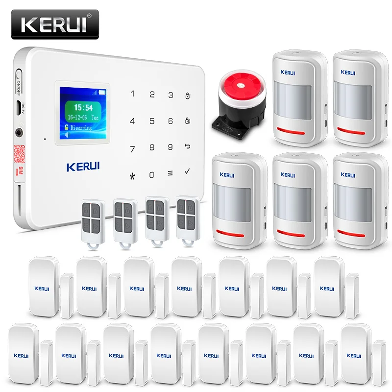 Kerui G18 Apps Control Home Security Alarm System 433MHz GSM Burglar Alarme Suit Motion Detector Alarmas De Seguridad Para Casa