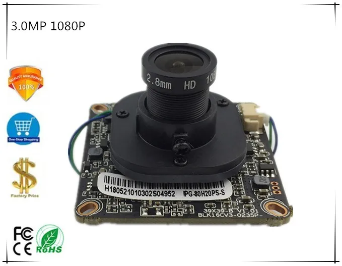 3.0MP 1080P плата модуля ip-камеры 3516C + SC2235 с объективом панорама рыбий глаз 2.-12 мм