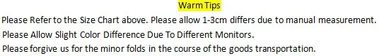 Warm tips