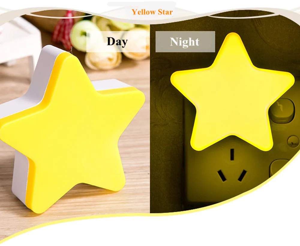 SuperNight Star LED Night Light AC Intelligent light control Sensor Home Decor Wall Lamp Corridor Bathroom Bedroom Bedside Lamp (1)