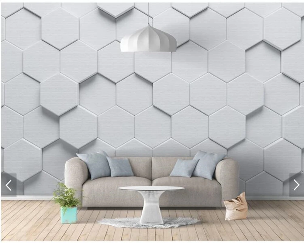 

Customized simple 3D wallpaper,geometric polygonal murals for living room bedroom sofa background wall home decoration wallpaper