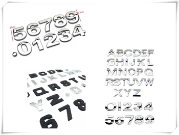 

High quality auto styling 3D metal digital letter car sticker black silver for Nissan NISS LIVINA MARCH X-TRAIL TIIDA