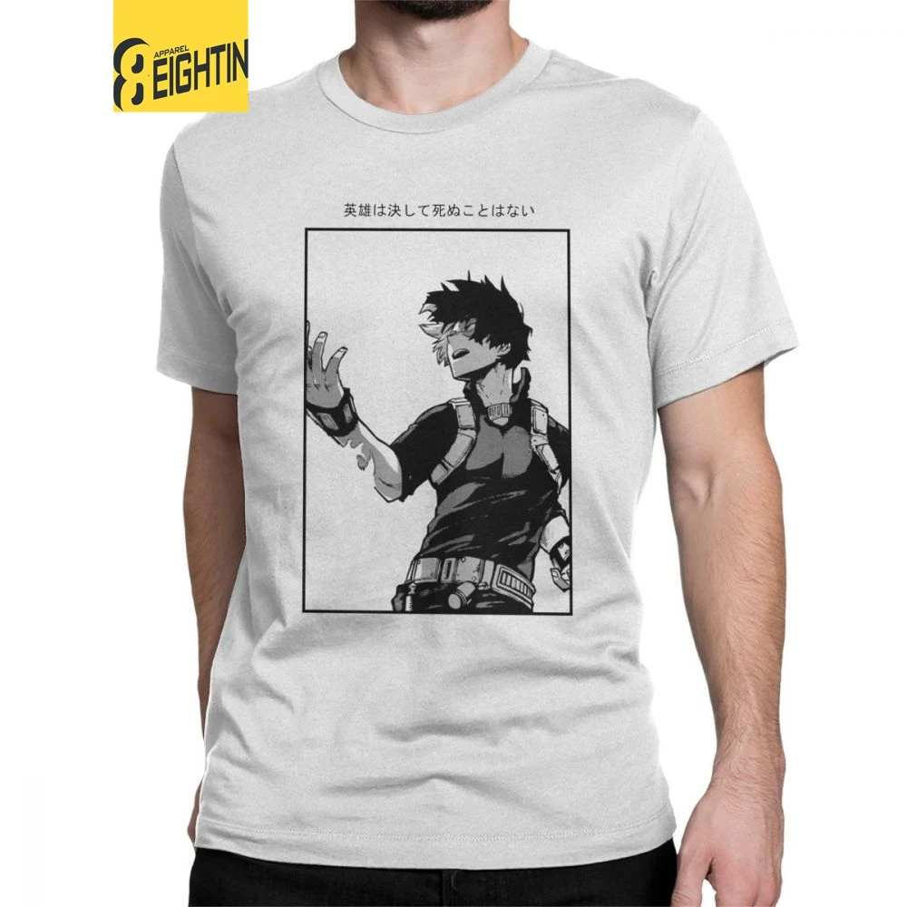 

Man My Hero Academia T Shirt Todoroki Shouto T-Shirt Vintage Short Sleeves Tee Shirt Round Neck clothing 100% Cotton Plus Size