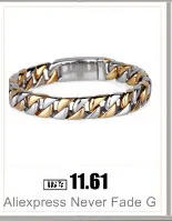 Trustylan звено цепи 15 мм Браслеты золото Цвет Нержавеющая сталь Ремешок Стиль регулируемый браслет Для мужчин ювелирных аксессуаров подарки