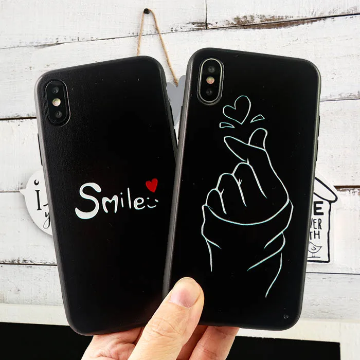 

Phone Cases for iPhone 6s 7 8 Pluls X XS MAX X Floral Patterned Case Silicone Full Protective phone Heart Printing Case