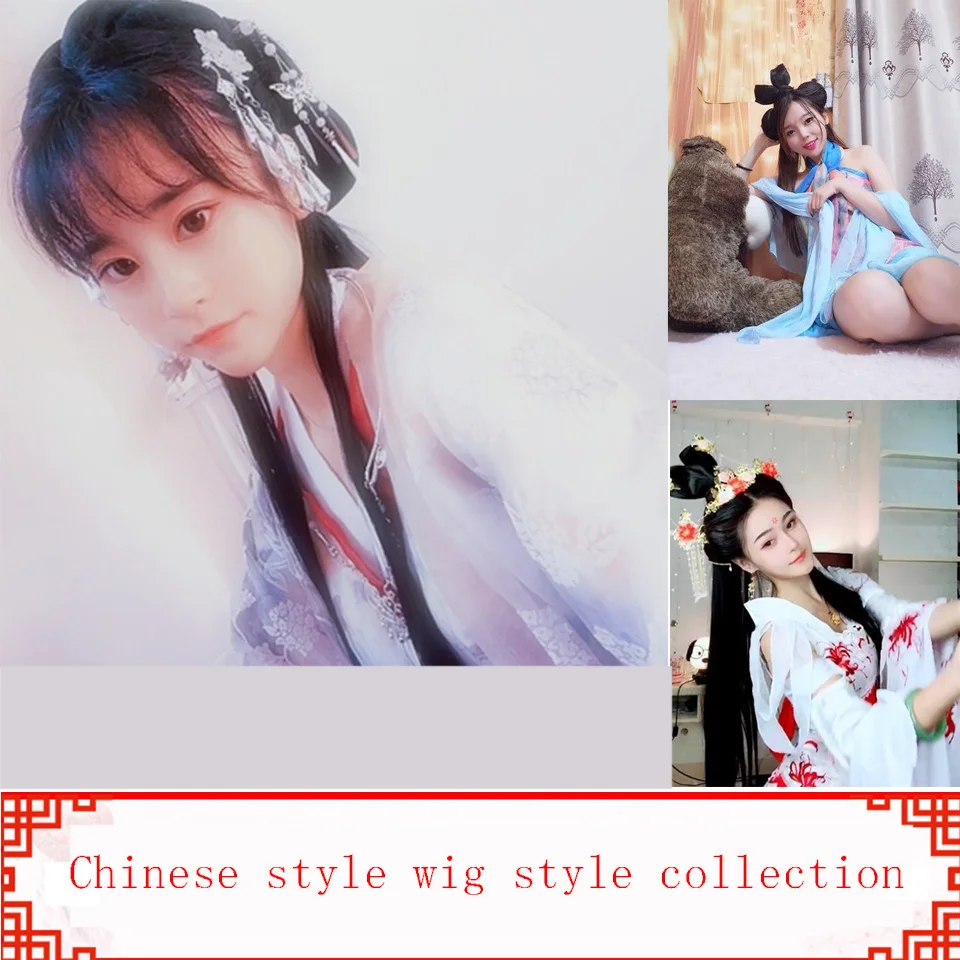 

MUMUPI 2019 A variety of choices wig girl cosplay costume party ancient court Chinese style braided hair accessories hat