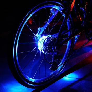 

Bike Light Bicycle Wheel Hubs Warning Light Cycling Bike 8LED Spoke Light Night Alert Safety Lamp 3 Modes Multi-color