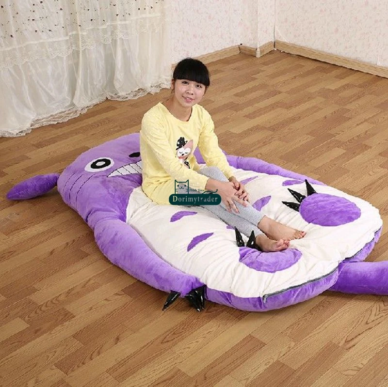 Спальный мешок dorimytrder 200 см x 170 японское аниме Totoro плюшевый мягкий погремушка